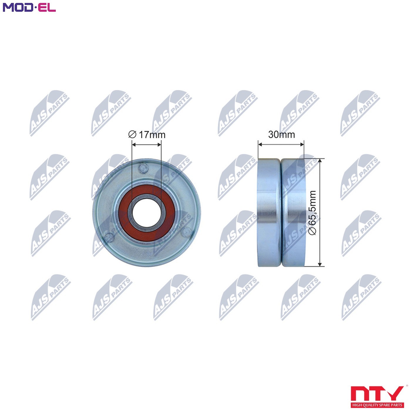 NTY Idler Pulley V-Belt Tensioner RNK-FR-040 For Ford 65mm 30mm 17mm - Image 6