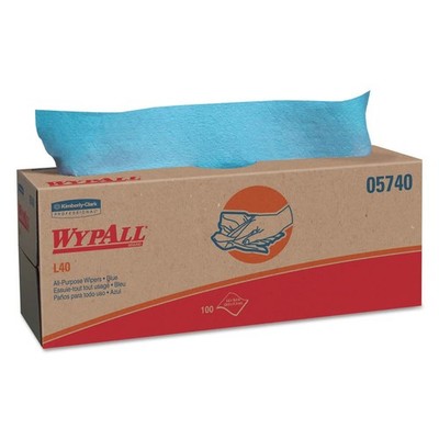 Wypall Towels Extra Absorbent Blue 9.8 x 16.4 inch L40 100-Pack 05740 100CT