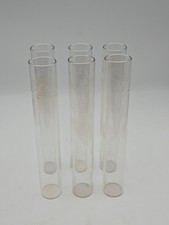 Vintage Exax Glass Test Tube For Lab 100ml - Lot Of 6 - Flat Bottom