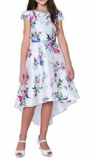 Rare Editions Girls Hi Low Floral Dress Size 10