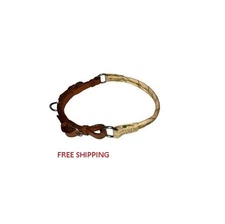 Horse Bozal Paso Fino Style Double Rawhide Nose Band & Leather Strap HBO1010