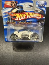 2006 Hot Wheels #63 Mopar Madness 3/5 DODGE TOMAHAWK White Variant Short Card