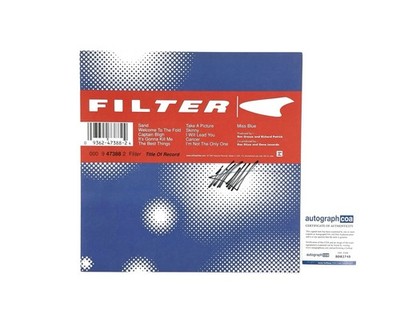 Filter   Autographed Title Of Record Promotional 12x 12 Poster Richard Patrick