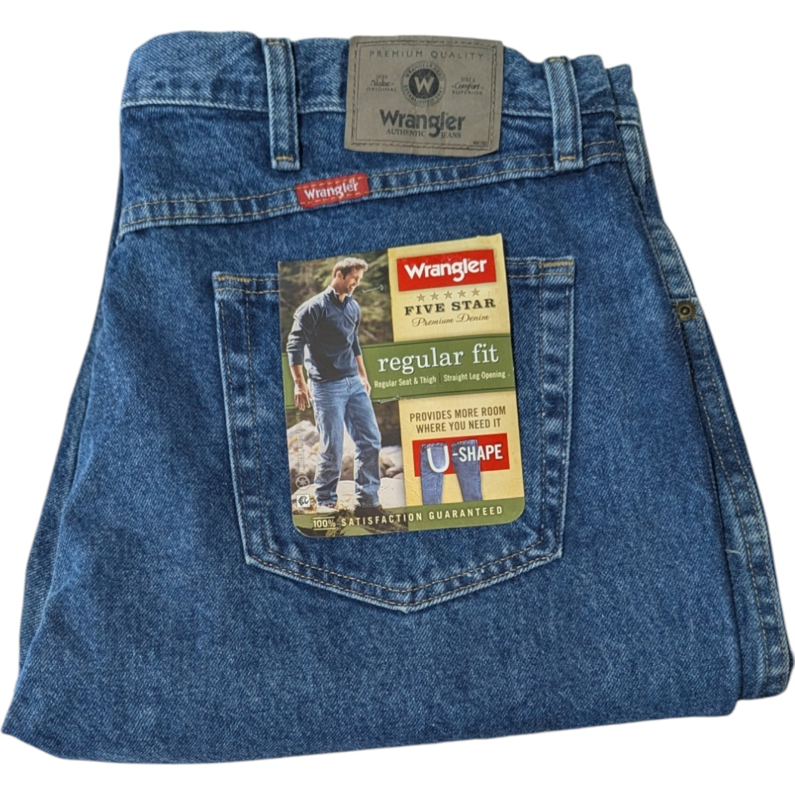 40x30 Regular Fit Dark Premium Denim Straight Leg