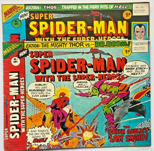 =Super Spider-Man= # 170 #171 Amazing ASM 120/121 Death of Gwen / Goblin Comics