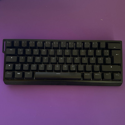 Wooting 60HE+ Gaming-Tastatur 60% QWERTZ Deutsch Schwarz USB-C kabelgeb.