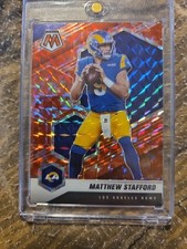 2021 Panini Moasic Football Red Moasic Prizm Matthew Stafford #116