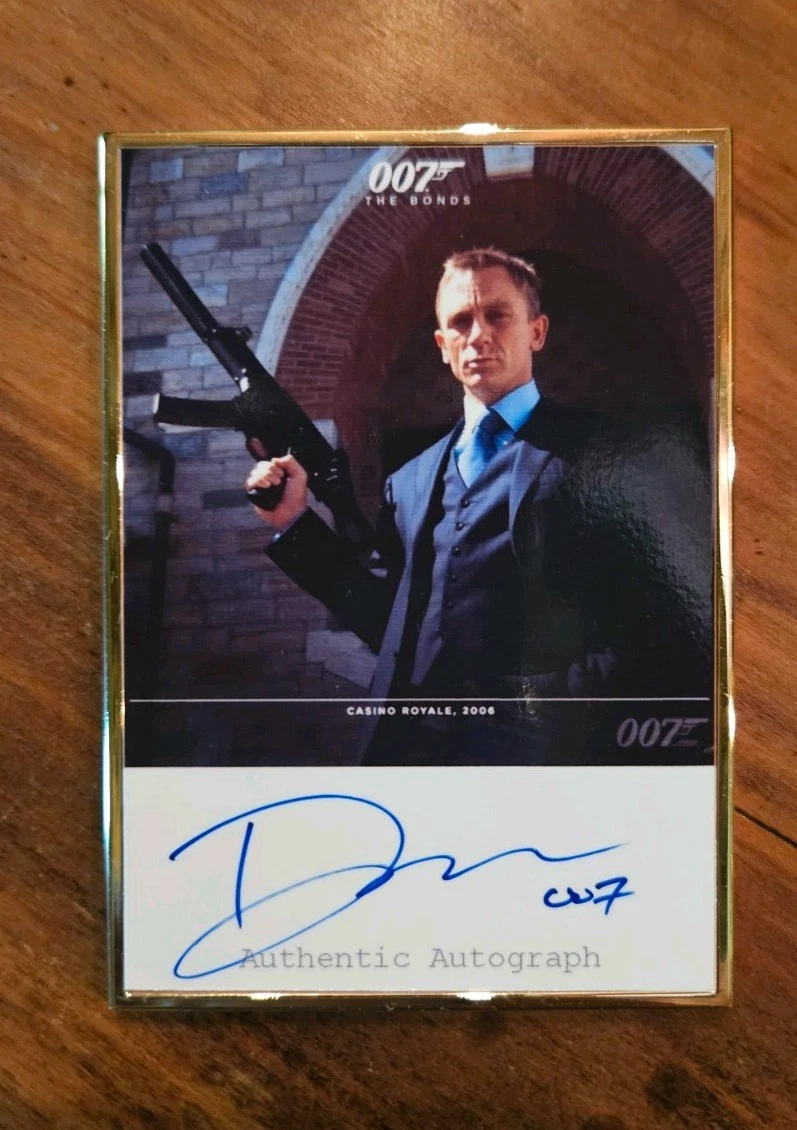 James Bond DANIEL CRAIG サインカード 【公式通販】