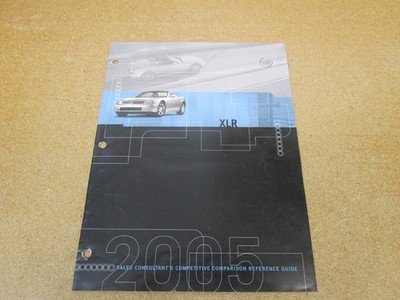 2005 Cadillac XLR Competitive Comparison sales brochure 8pg ORIGINAL training