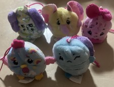 Lot Of 5 Pikmi Pops Surprise Mini Plush Moose Dog                 