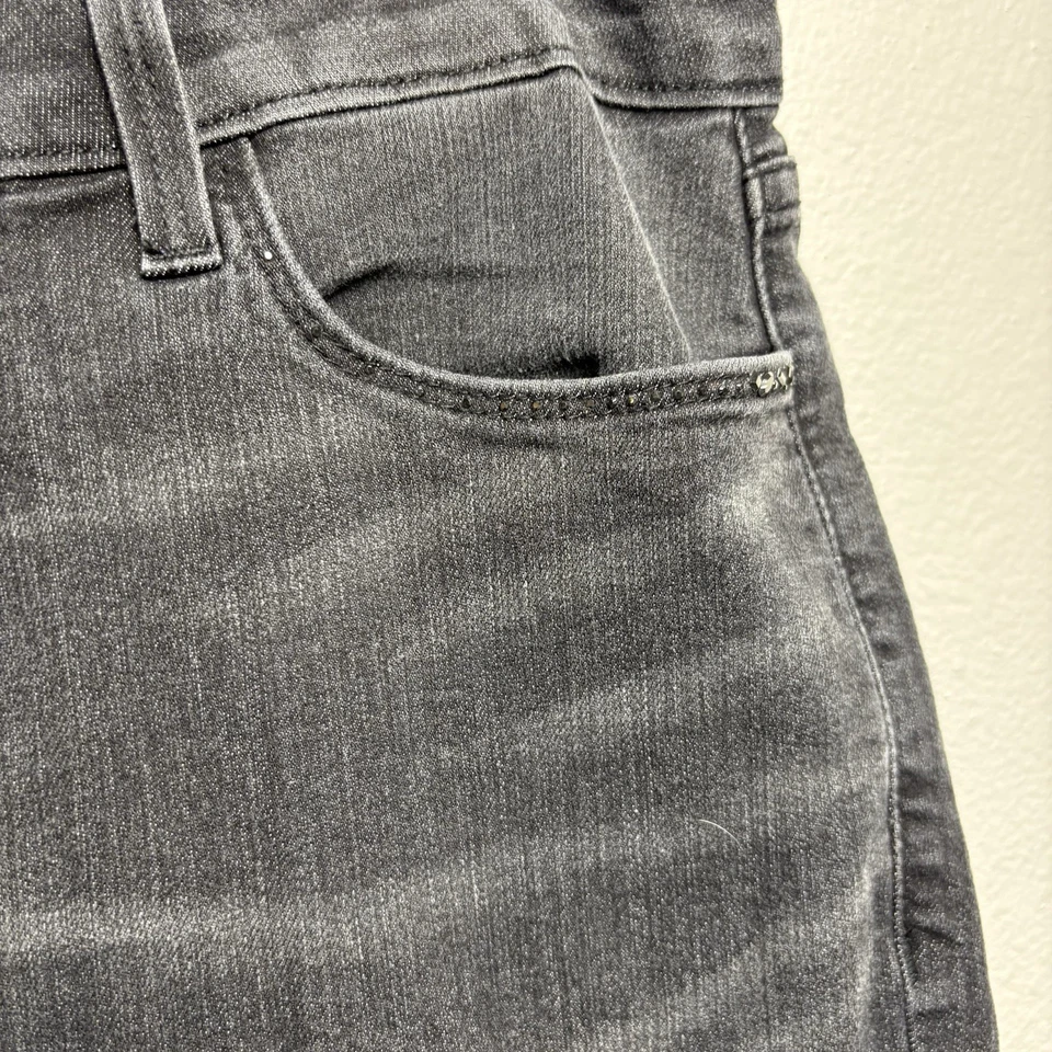 NYDJ Not Your Daughters Jeans 10 ~ Black Legging Marilyn Straight Rhinestone - Image 3 of 4