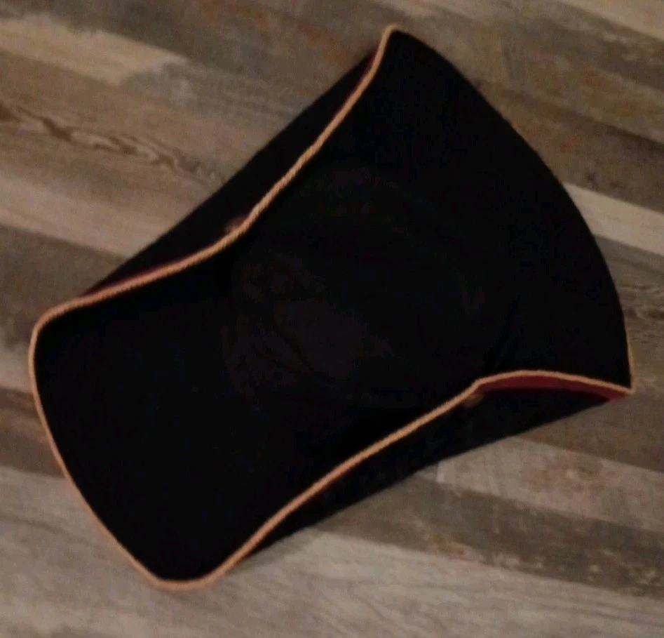 Black & Gold Tricorne Lace Overlay Women's Pirate Costume Hat ADULT - Image 2 of 4