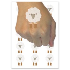 Sheep in Boots Temporary Tattoo Water Resistant Fake Body Art Set