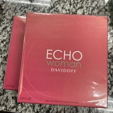 Echo Woman Davidoff Eau De Parfum  Spray 3.4oz/100ml new RARE old school spray  