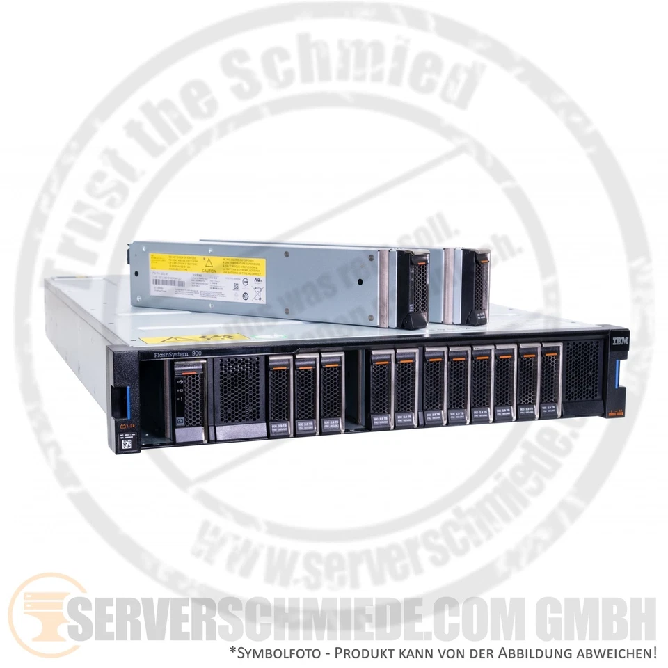 IBM All Flash AF 900 Raid SAN Storage 9843-AE2 8/16Gb FC / 10GbE iSCSI* 2x PSU 1 - Bild 2 von 4