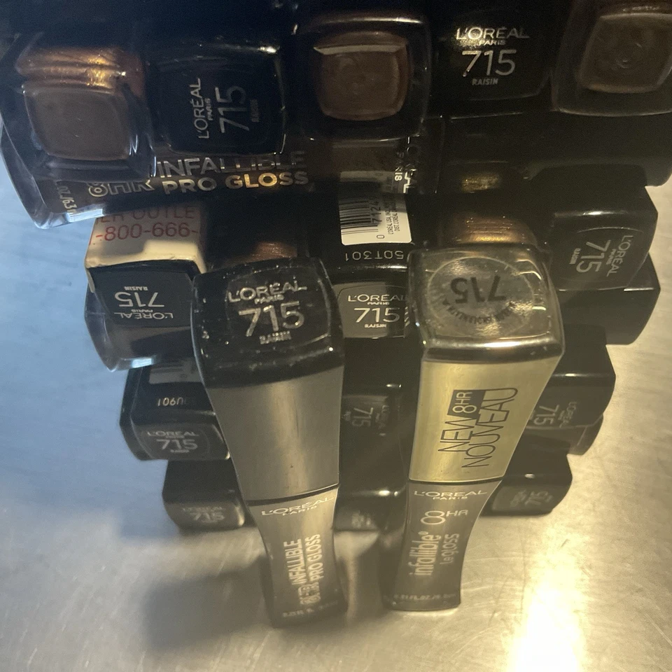 L'Oreal INFALLIBLE PRO Lip Gloss 8 hrs Wear 715 RAISIN 0.21oz 9z - Image 4 of 4