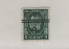 Can Precancel - Type 3 Quebec City on #195 - 1932 1c KG V Medallion