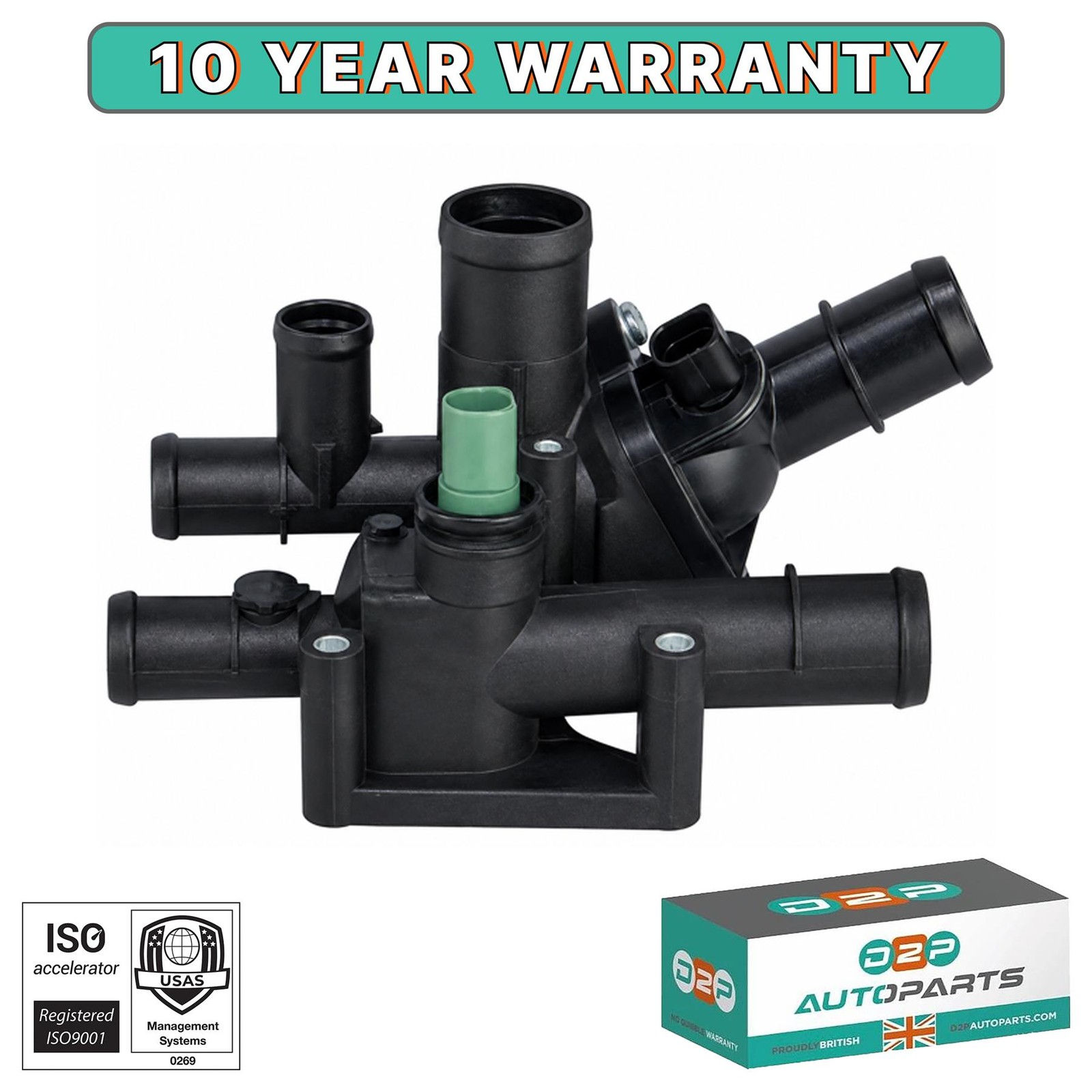 COOLANT THERMOSTAT HOUSING ASSEMBLY FOR AUDI A3 VW GOLF BORA SKODA OCTAVIA 1.6
