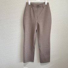 Quince Ultra Stretch Ponte Straight Leg Pants Morel Grey Size Medium