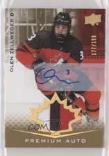 2021 Upper Deck Team Canada Juniors 177/199 Tier 1 Olen Zellweger Patch Auto ev1