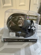 JONATHAN MINGO signed JSA CERT PANTHERS SALUTE to SERVICE SPEED Mini Helmet.