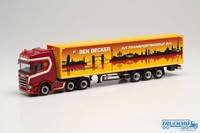 Herpa Ben Becker Scania CR20HD Gardinenplanensattelzug 314091