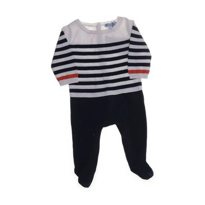 Jacadi, Strampler, Größe: 60, Blau/Weiß/Rot, Streifen, Unisex (Kinder) #bfO