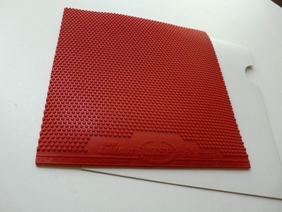 TSP SUPER SPINPIPS rot in 1.4-1.7mm kurze Noppen Profi Noppe Tischtennisbelag