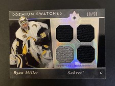 2006-07 Upper Deck Ultimate Collection #PS-RM Ryan Miller Premium Swatches #/50