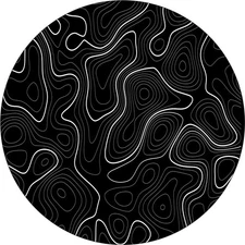 Topographic Map Spare Tire Cover for any make, model & size