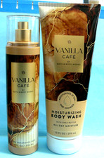 Bath  Body Works "VANILLA CAFE" fragrance mist  moisturizing body wash