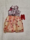 Vintage Barbie Glo-Go #1865 Complete Dress & Closed Toe Heels Mod Mattel 1969