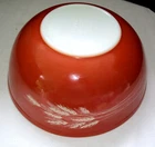 Vintage Pyrex Autumn Harvest Large 404 Glass Mixing Bowl Wheat USA made NICE