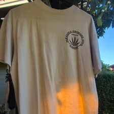Vtg Pakalolo Growers Assn HI cannabis tee.Made in USA. L. Some wear and stains