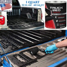 32 Oz Brush Or Roll On Black Truck Bed Coating Liner Trailer Paint For 40 Sq Ft