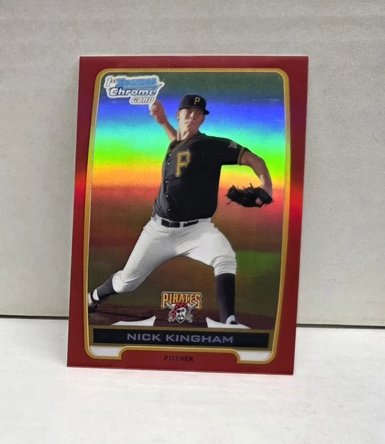Nick Kingham 2012 Bowman Chrome Prospects RED REFRACTOR ~ Pirates ROOKIE #'d /5