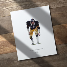 Affiche Vintage Pittsburgh Steelers - Terry Bradshaw, Lambert, Ham, Mean Joe