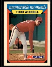 1988 Topps Kmart Memorable Moments #32 Todd Worrell Baseball Card 0101A