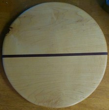 Round Handmade Hardwood Cutting / Charcuterie Board Food Grade Surface Maple