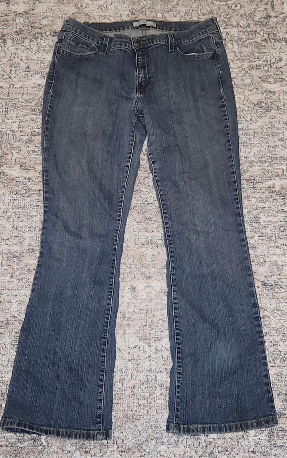 Levi's 515 Womens Bottoms Boot Cut Stretch Blue Jeans Size 16