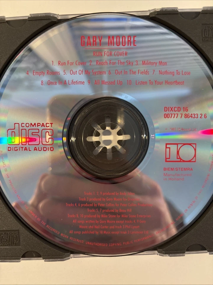 Gary Moore - Run For Cover - CD, 2003 - Remastered, Blues, Hard Rock - UK IMPORT Foto 3 de 3