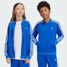 adidas Kinder Superstar Jacke Track Top Sportjacke Originals Trefoil Jungen Blau