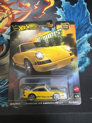 2025 Hot Wheels Premium Car Culture Hammer Drop Yellow Porsche 911 Carrera RS