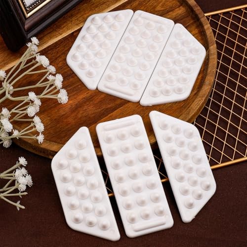 2 Sets of 6pcs Snowboarding Stomp Pads, Premium Plastic Anti-Slip Snowboard 