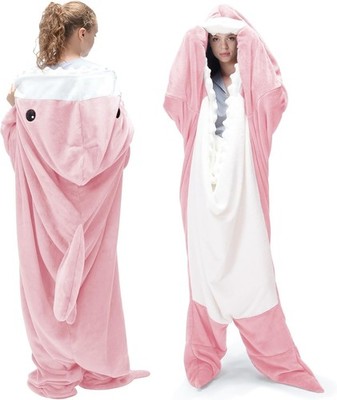 Touchat Shark  Blanket  body suit  for Adult - Super Soft Cozy Flannel Throw