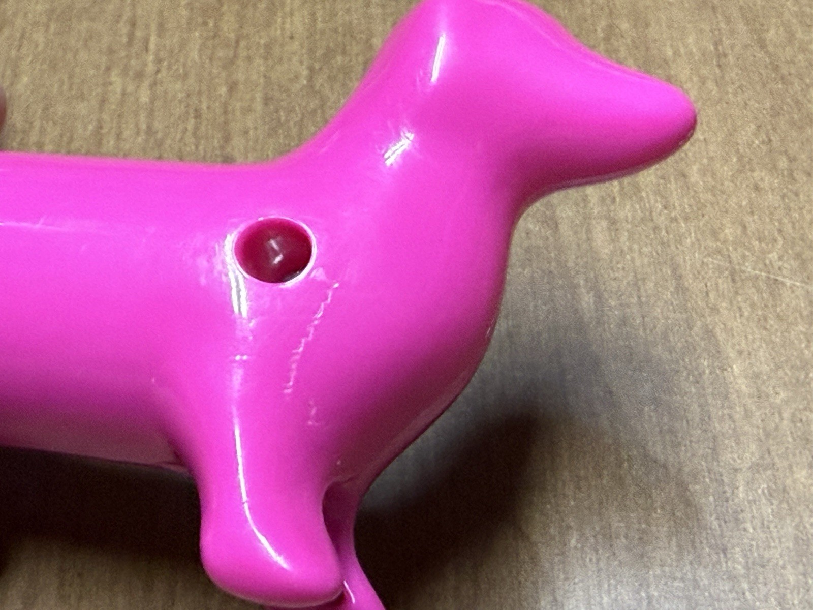 Nickelodeon iCarly Pink Dachshund Dog McDonalds Toy 2011 Viacom Sam Gibby WORKS