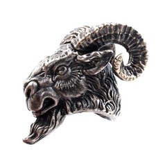 Sheep Head Copper Paracord Bead Lanyard Charm 0.92 x 0.85 Inch