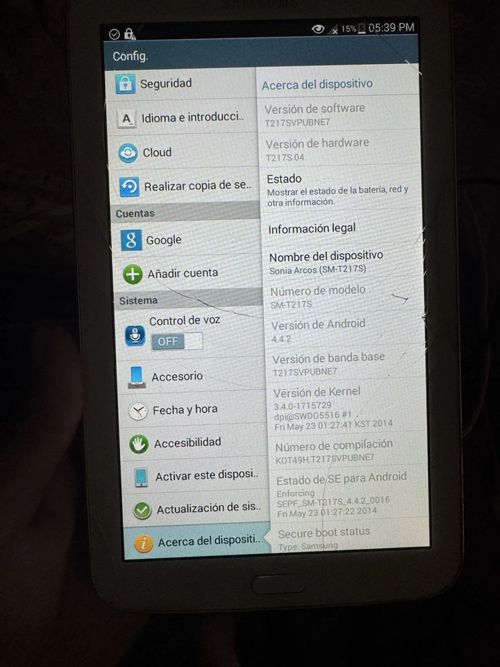 Tablet Samsung 3 Foto 2 de 4