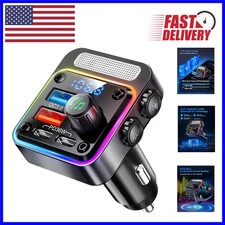 High-Power 54W Bluetooth Adapter with Multi-Color LED  Hands-Free Functionality