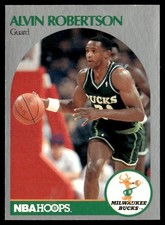 1990-91 Hoops Alvin Robertson Milwaukee Bucks #182